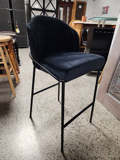 Set of 2 | Bar Height Stool - Black