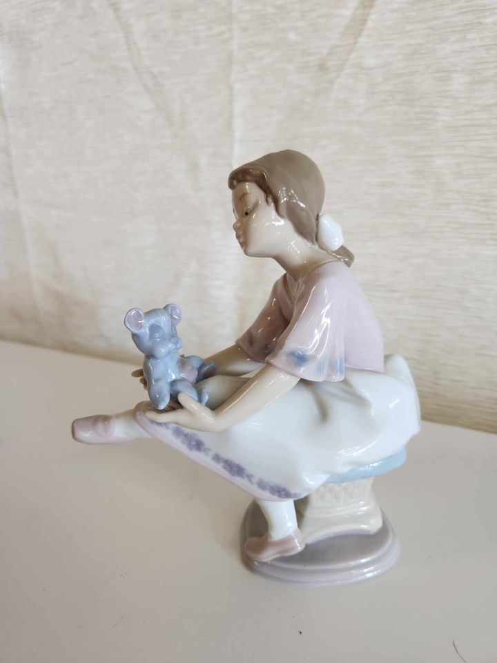 Lladro "Best Friend" Young Girl with Teddy Bear, 1993