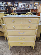 Thomasville faux bamboo high chest