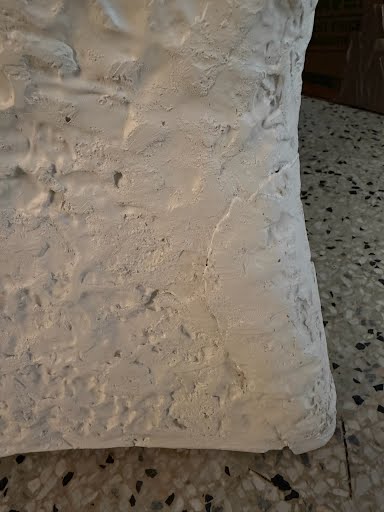 White Crackle Pedestal