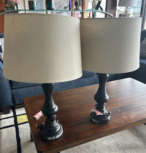 SET OF 2- 24" Height Table Lamps