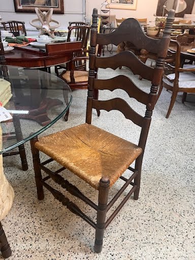 SET OF 4- Cane/Wood Dining Chairs