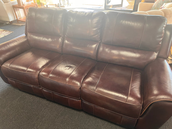 89" Wide Chocolate Double Recliner Sofa