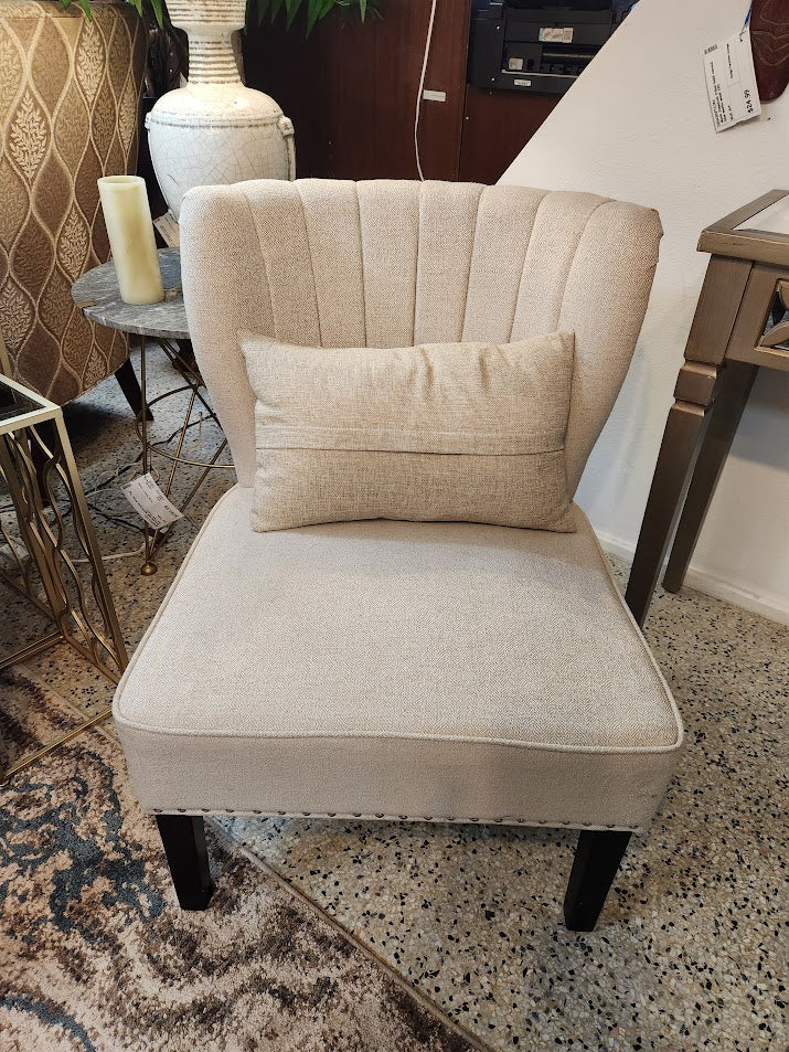 Beige Accent Chair