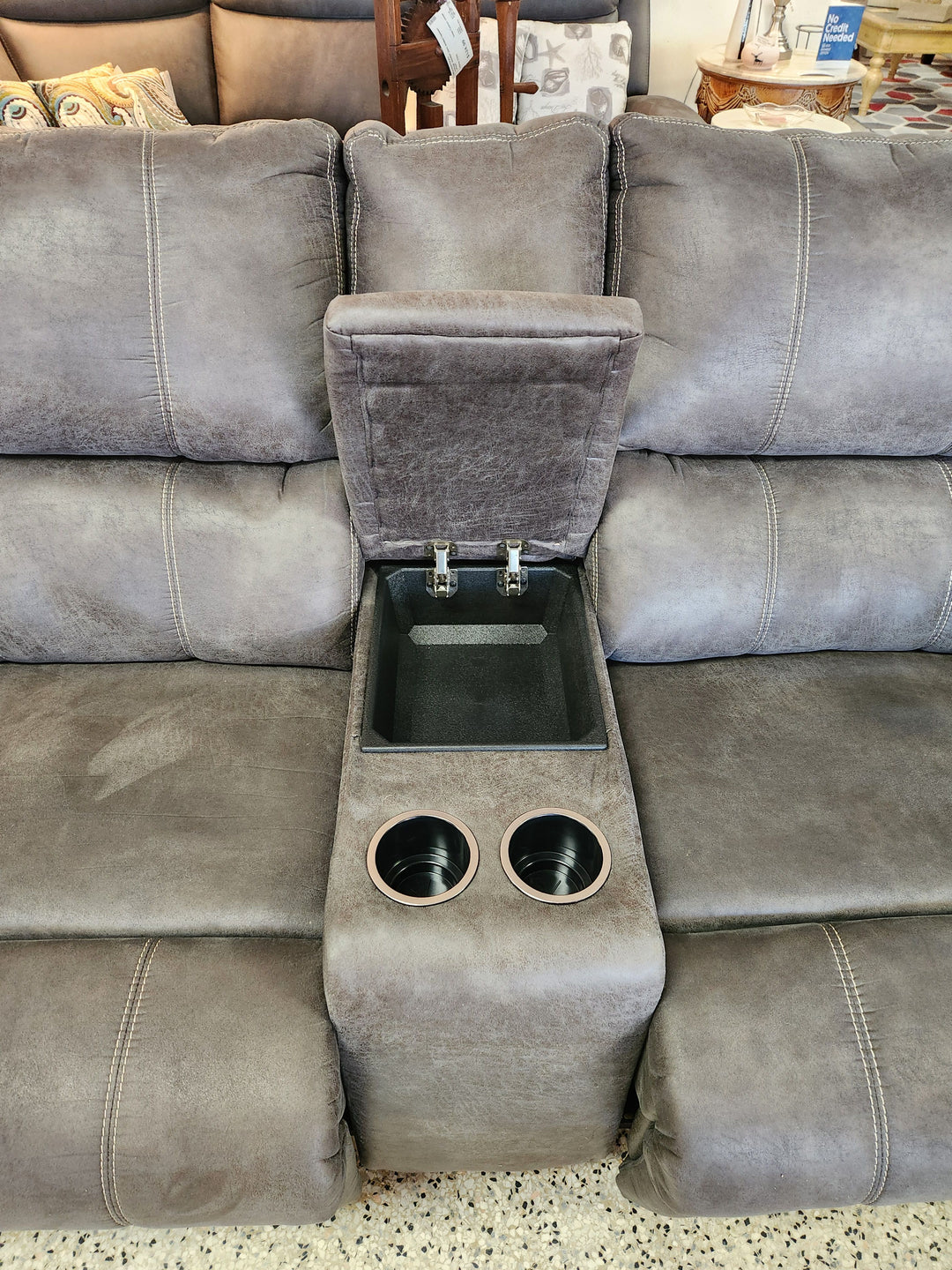 Gray  Love Seat