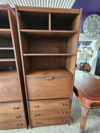 Mid Century Modern Walnut Bookcase