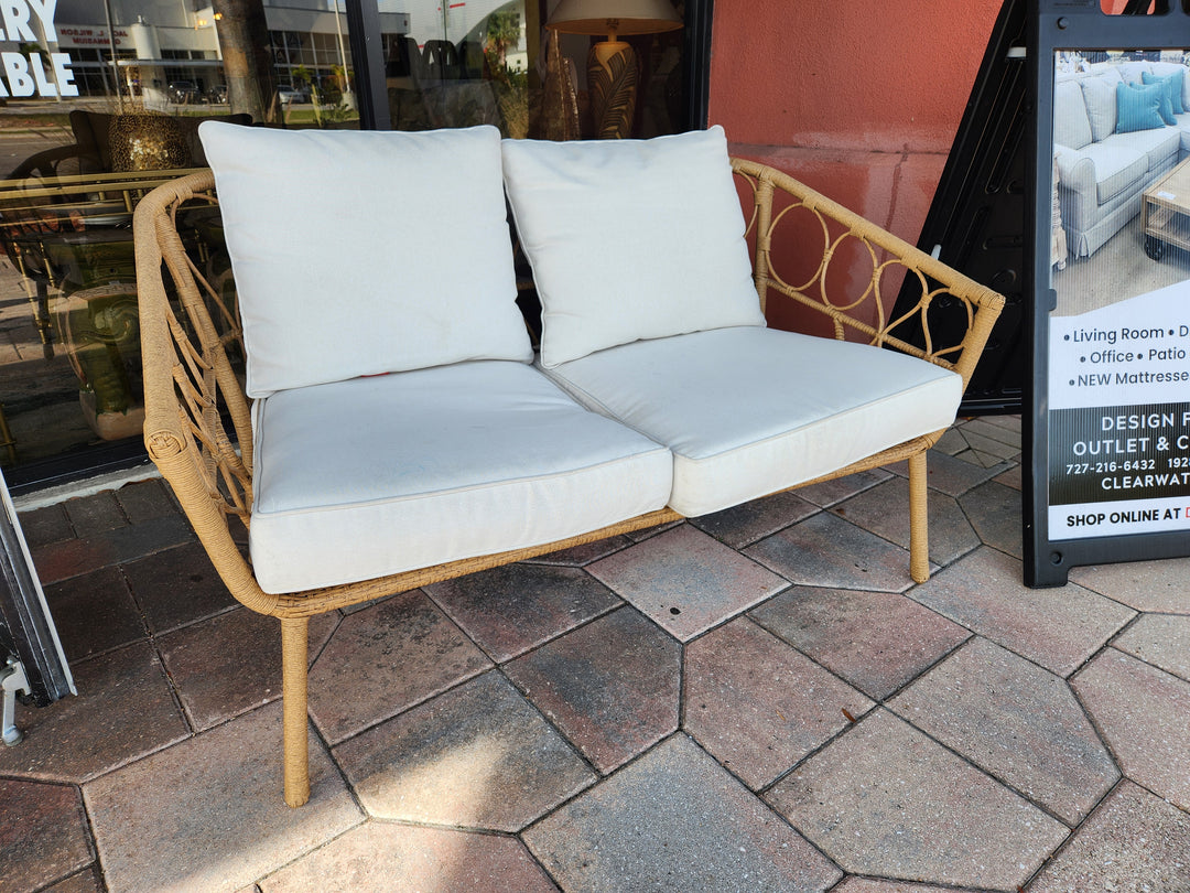 Wicker Outdoor Love Seat