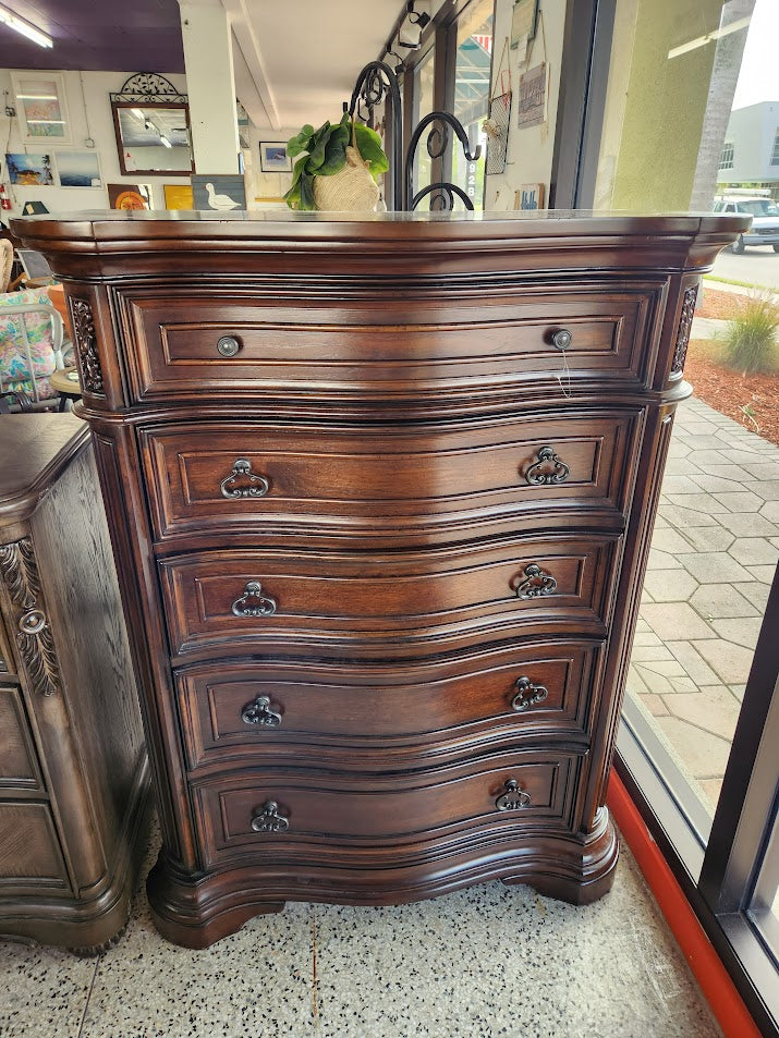 Dark Wood High Chest
