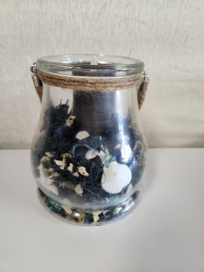 10"H Glass Lantern