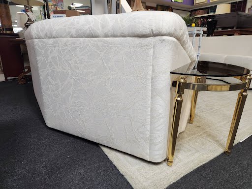 White Curved Sofa