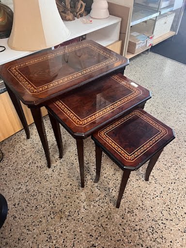 3 PIece Dark Nesting Table