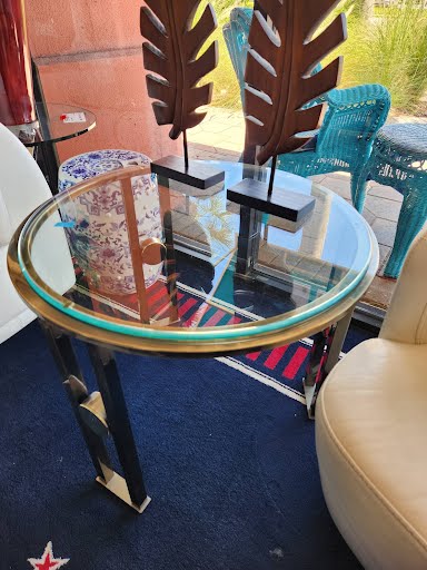 Glass Top End Table