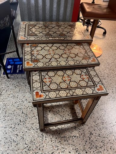 "Nahas" 3 Piece Nesting Table