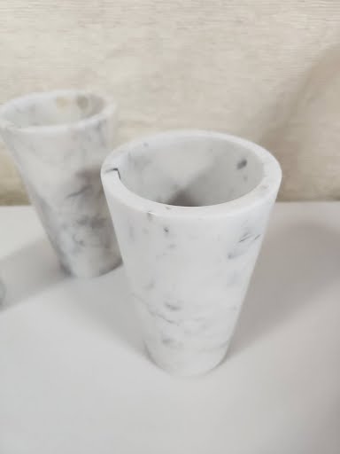 White marble 6.5" height Vase