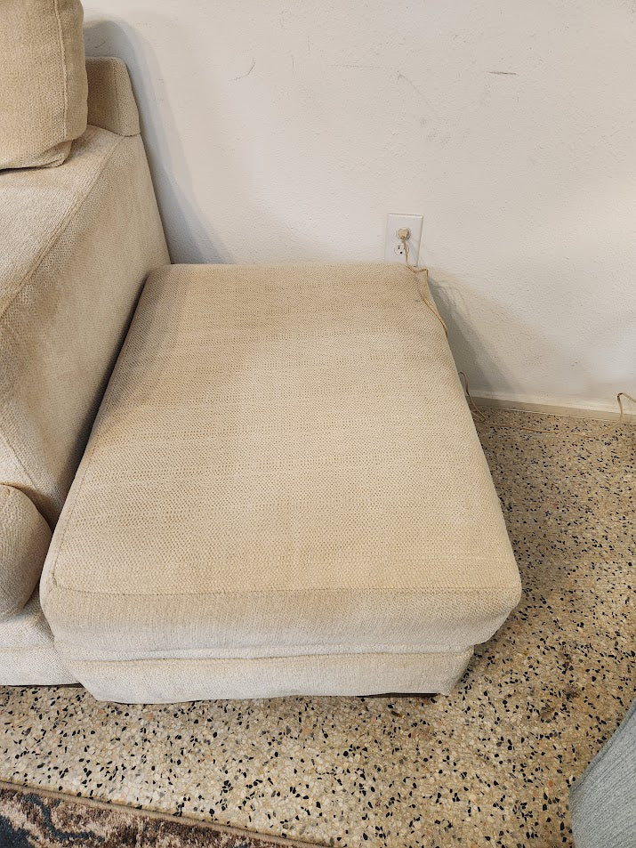 Beige Micro-Fabric Chair