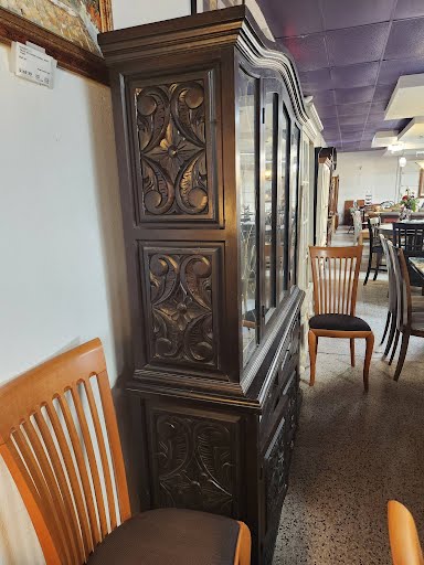 Dark Wood China Cabinet