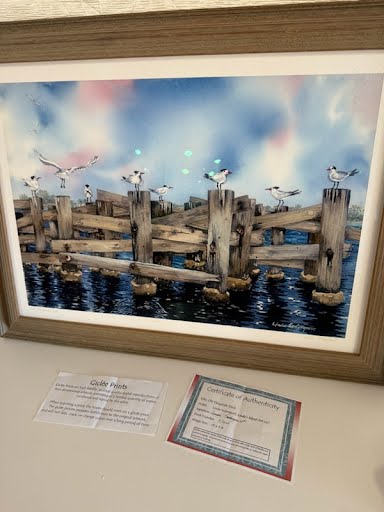 28x22" COA Giclee Prints Old Phosphate Dock Wall Art by Linda Soderquist