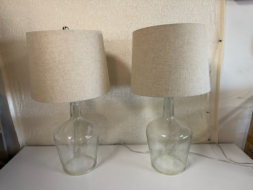 Clear Glass Table Lamps