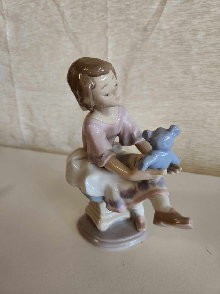 Lladro "Best Friend" Young Girl with Teddy Bear, 1993