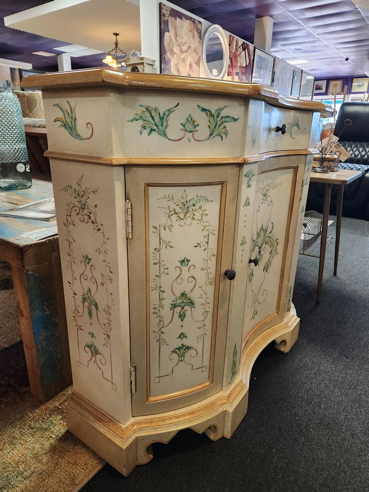 Half-Moon Console/ Accent Cabinet
