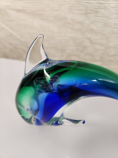 Glass Dolphin Figurine