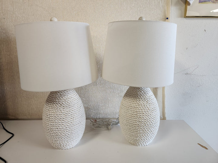 SET OF 2 | White coastal-style Table Lamps