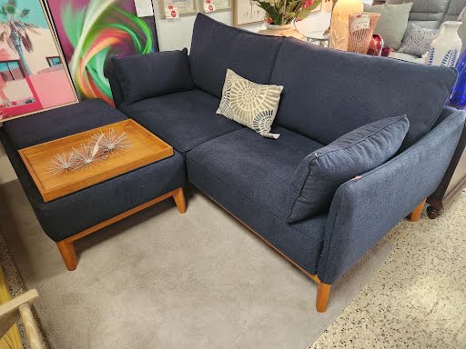 MCM Navy Love Seat