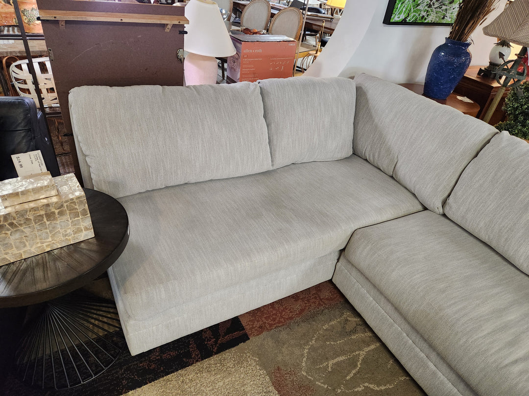 2-Piece Dove Grey Sectional