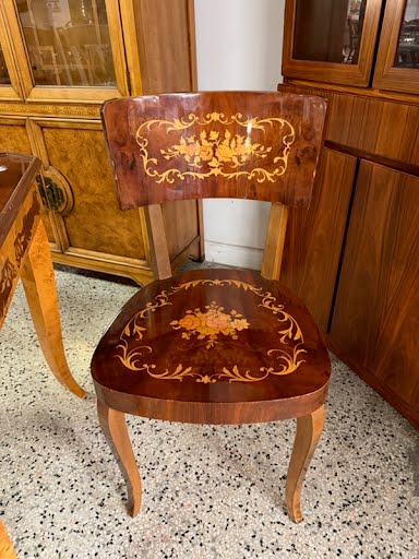 Italian Game Table with 2 Chairs