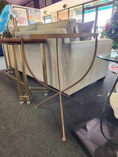 Mirror Top End Table