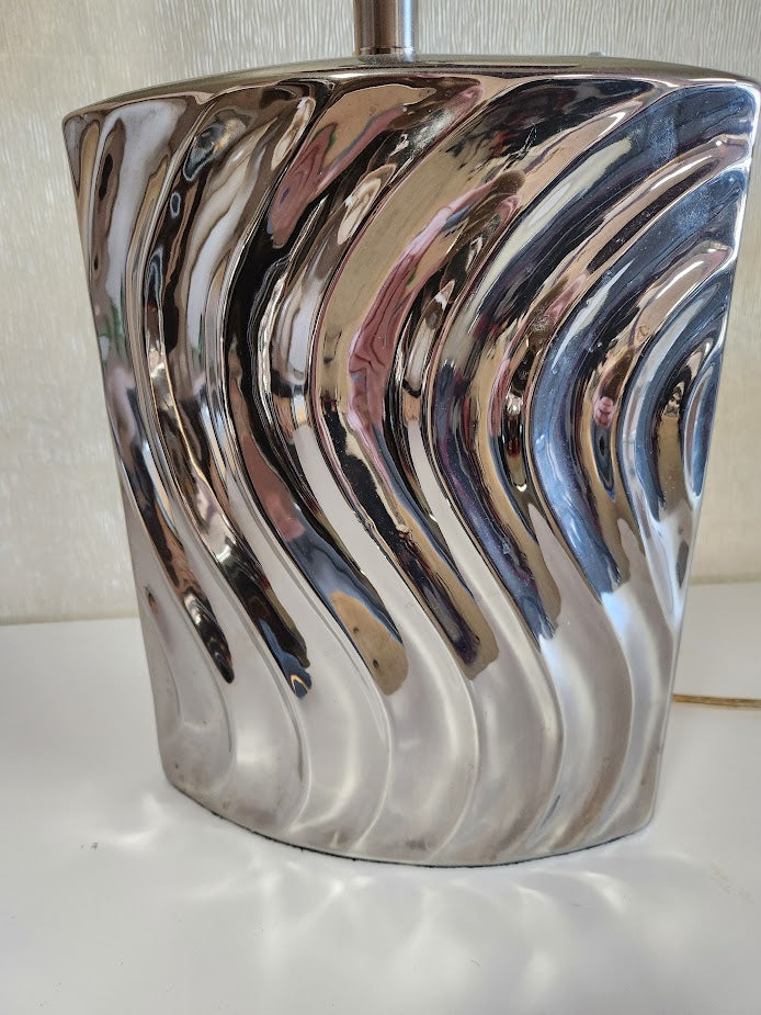 28"H Chrome Table Lamp