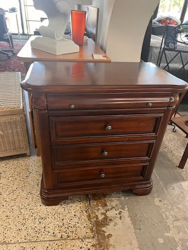 Four Drawer Nightstand, New Classic Home Furnishings