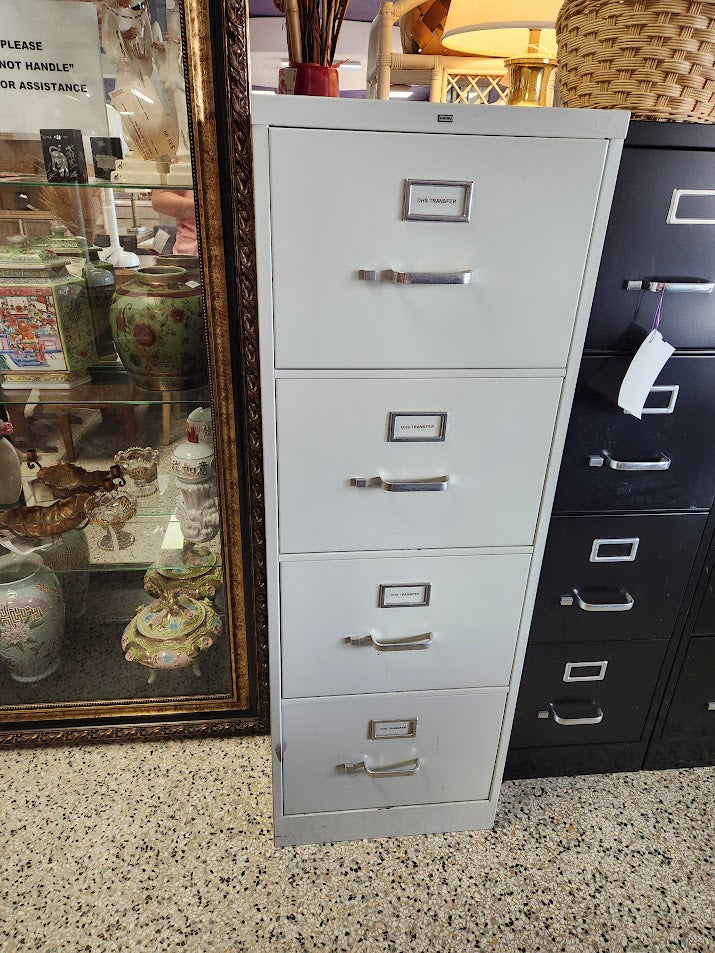 Silver Metal Hon File Cabinet