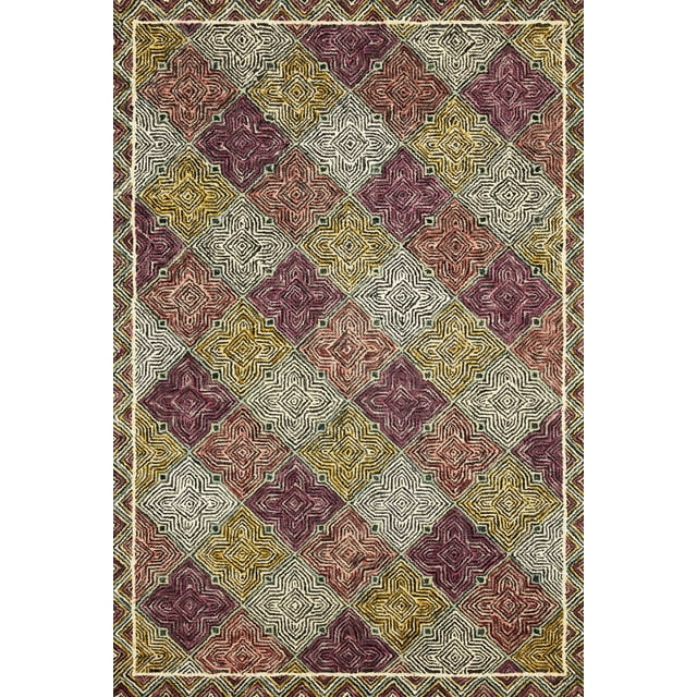 8x10 Wool Area Rug - Multi Color