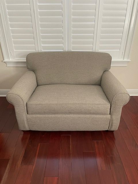 Twin Sleeper Chair w. DreamQuest Memory Foam PureGEL Mattress