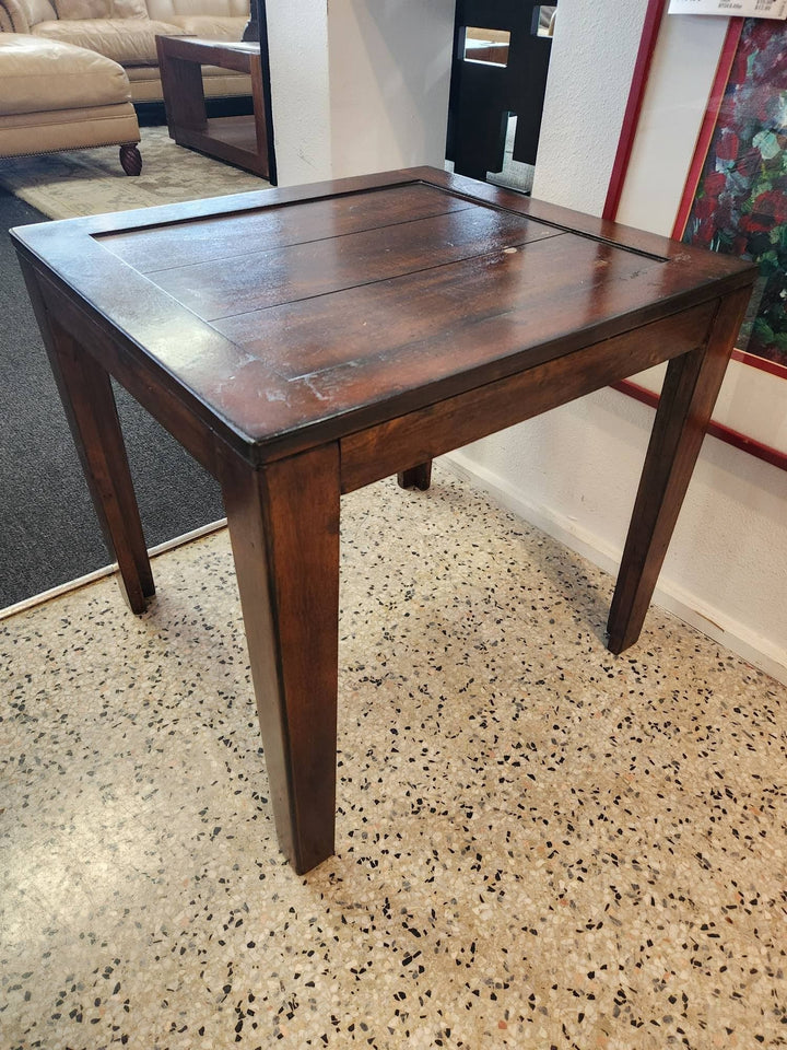 Single Dark Wood End Table