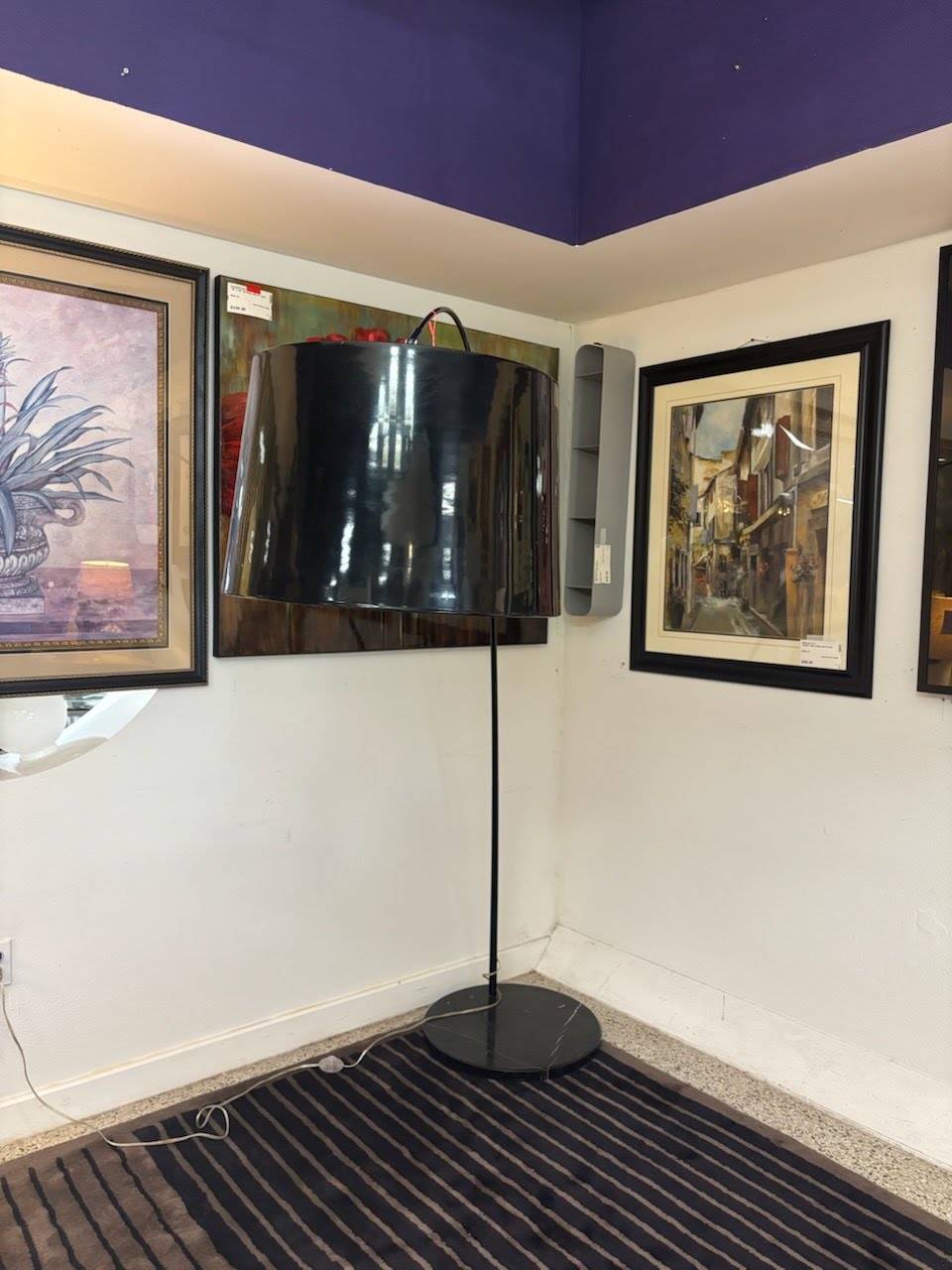 Black Marble Floor Lamp