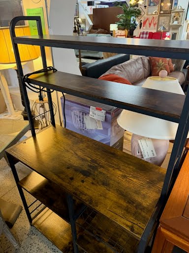 Microwave Stand With Baker's Rack