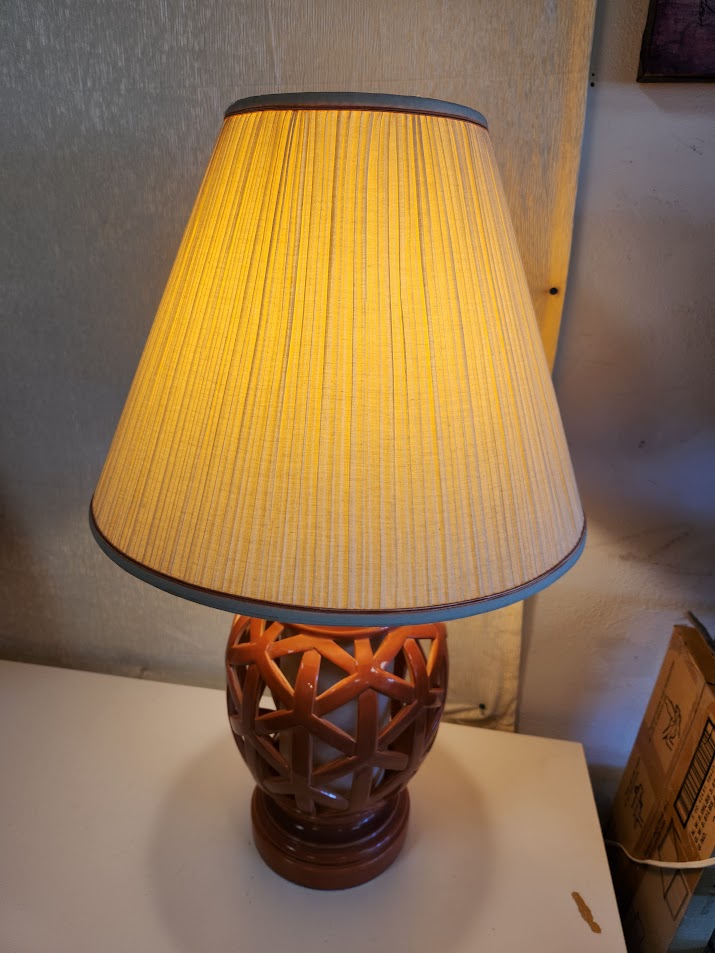25"H Terracota Table Lamps