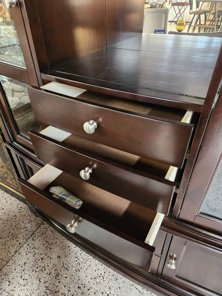 Rooms to Go China Cabinet Dark Wood