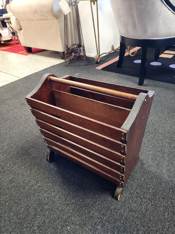 Wooden Magazine Holder Home Item