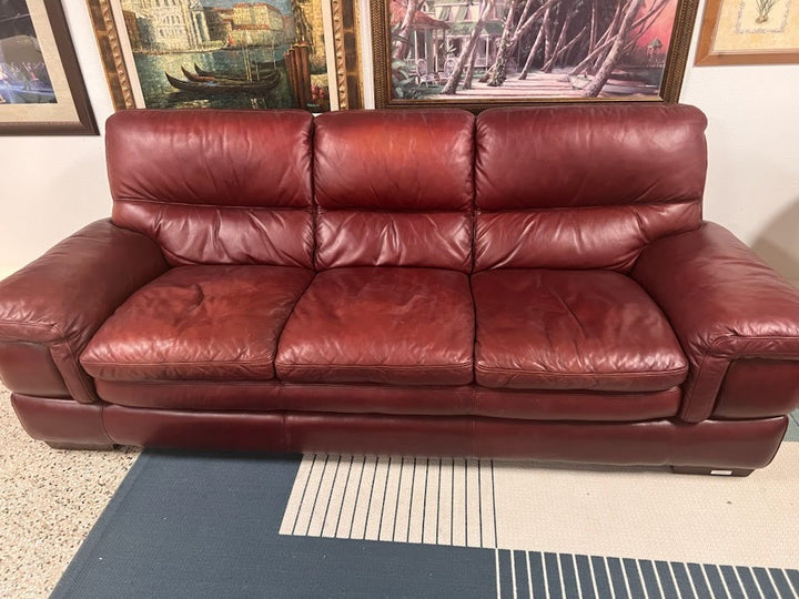 Sofa Red Leather