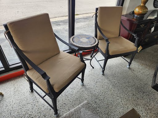 FRONTGATE | SET OF 2 Aluminum "Olympia" Outdoor Dining Chairs