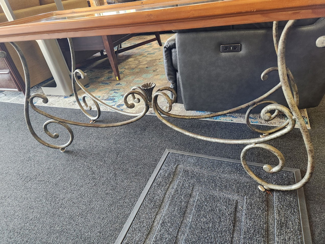 Glass Insert Console Table Home Item