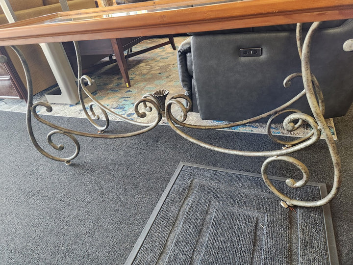 Glass Insert Console Table Home Item