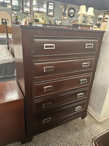 High Chest Dk 5 Drawers