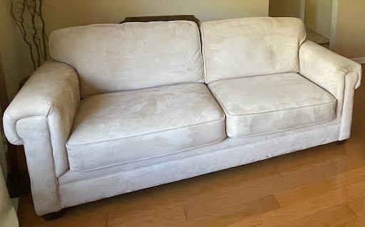 Haverty's Sofa Micro Fiber 88" Length