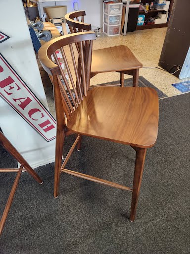 SET OF 3- POLY & BARK Counter Stool