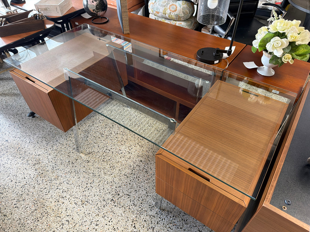 Design Within Reach Glass Top Desk