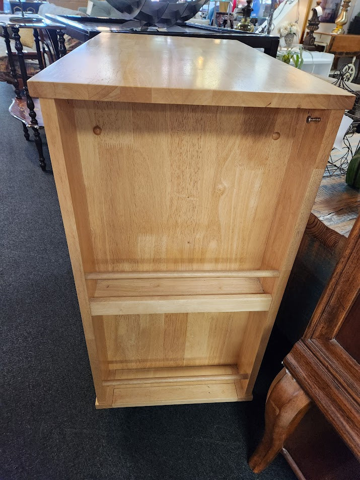 Light Wood Bar Cart
